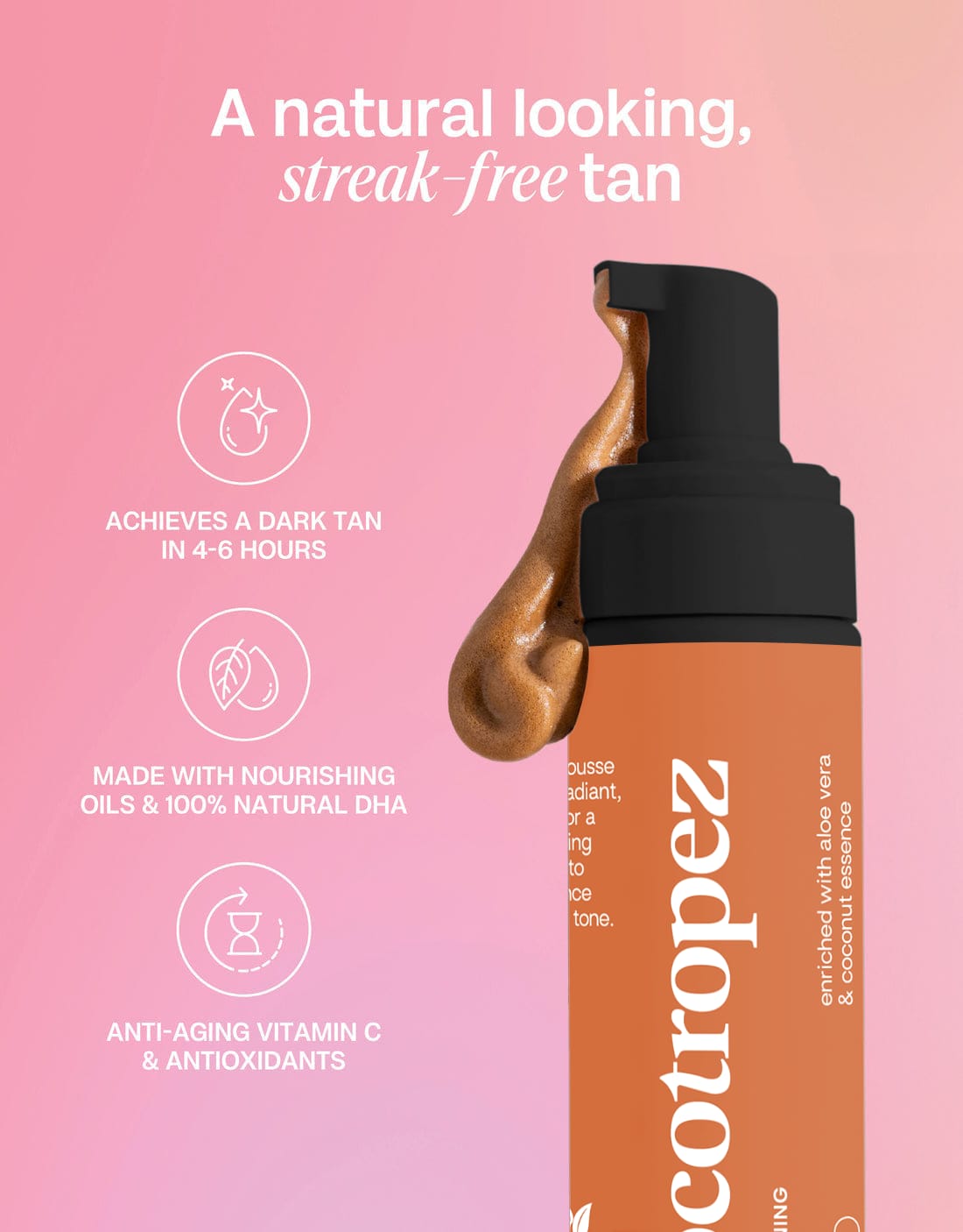 MEDIUM DEEP SELF TANNING MOUSSE - 200 ML – CocoTropez